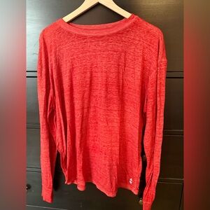 FP Movement by Free People Red Long Sleeve Tee
